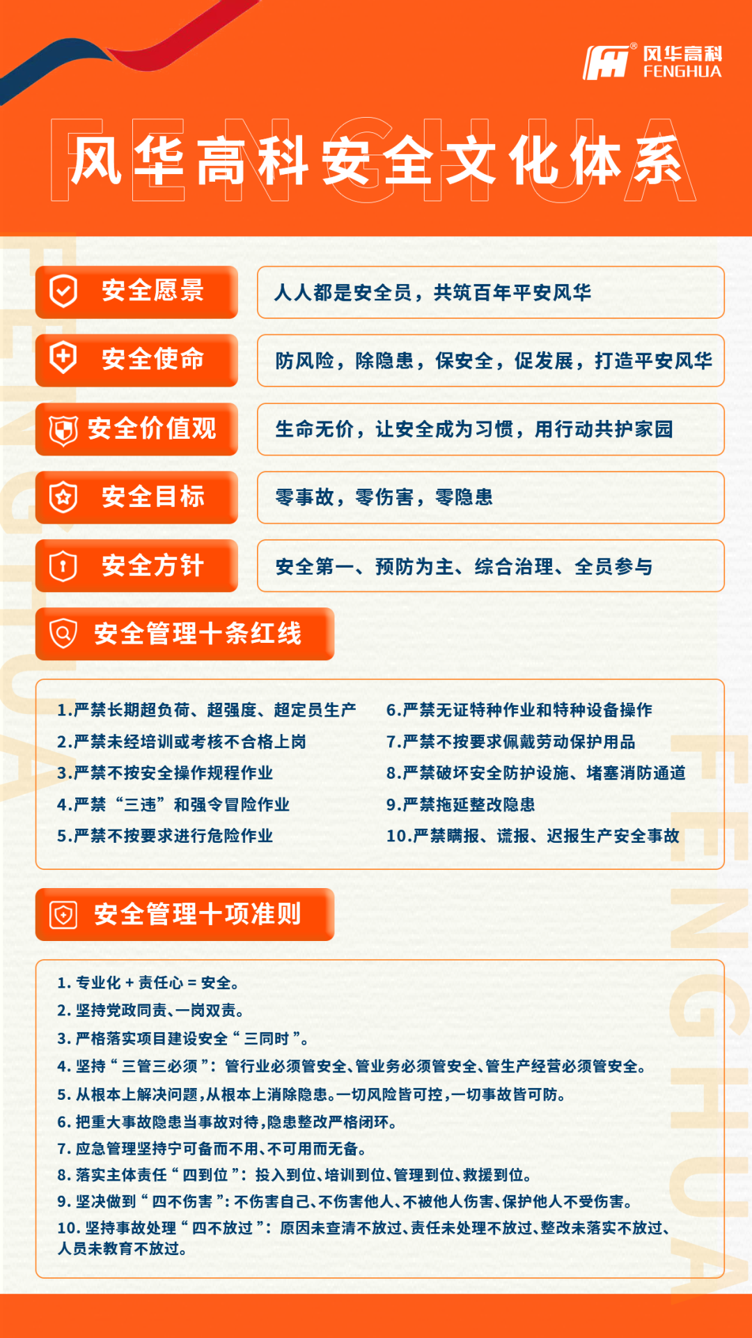 風華高科發(fā)布首版安全文化體系：筑牢安全根基，護航百年風華